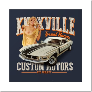 Retro Muscle Car Posters and Art